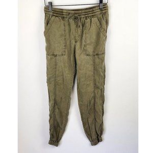 Anthropologie Hei Hei Army Green Utility Jogger Pants sz XS